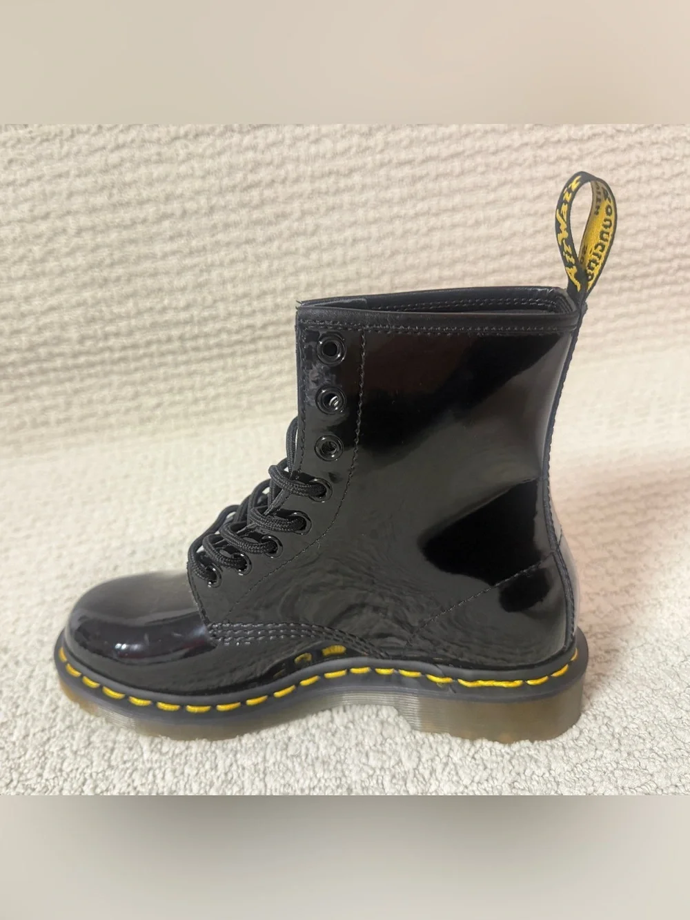 Dr. Martens 1460 Patent Leather Boots Black Women's Size 7 NEW Without Box